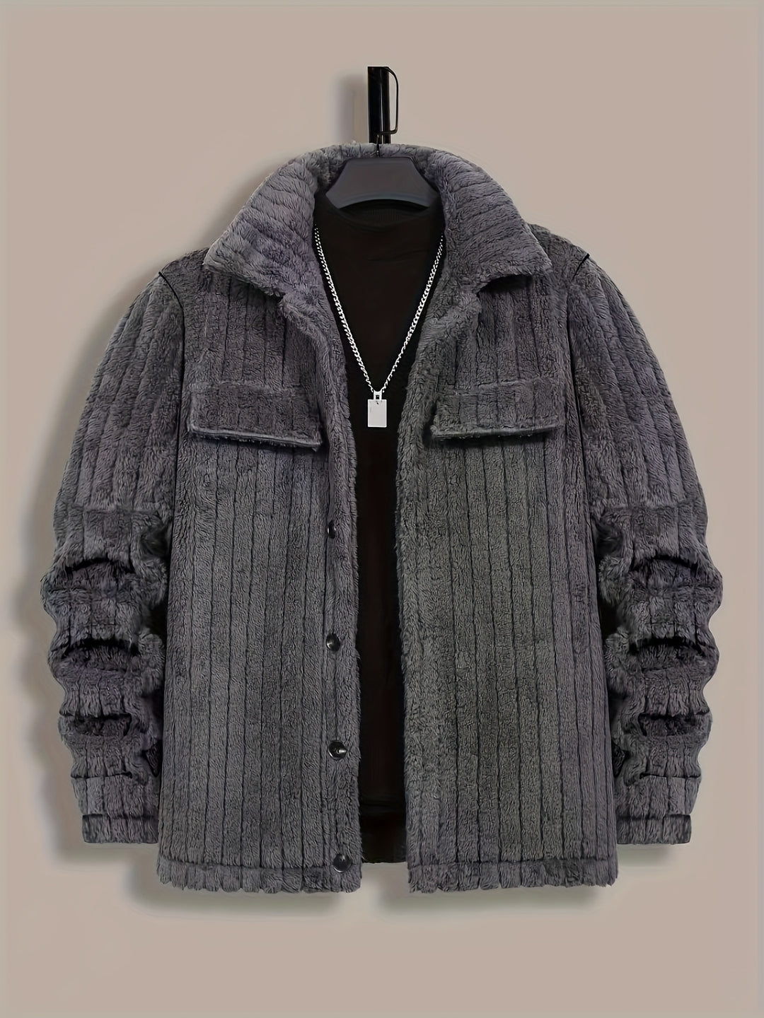 Cedric | Textured Button-Front Jacket