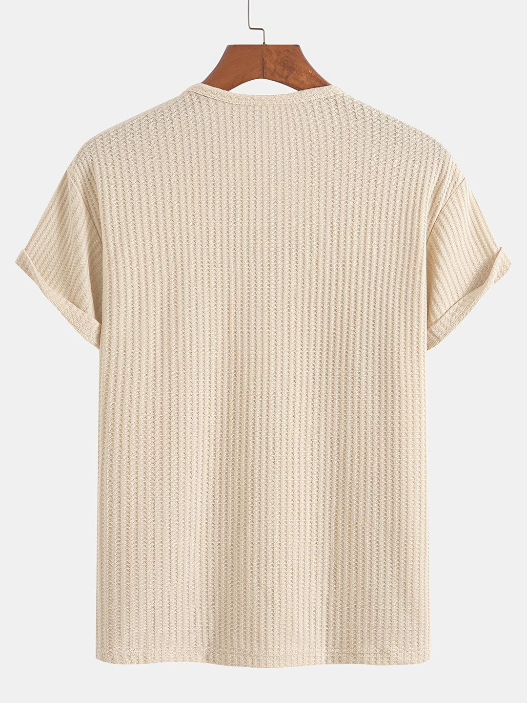 Augustus | Men's Ribbed Knit Henley T-Shirt