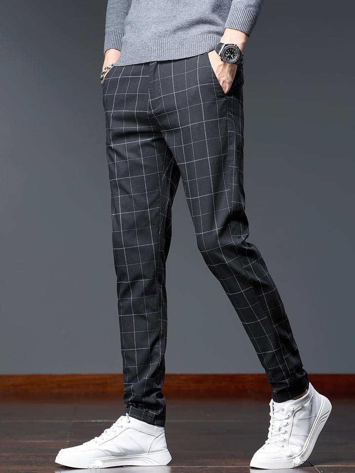 Hugh | Refined Checkered Trousers