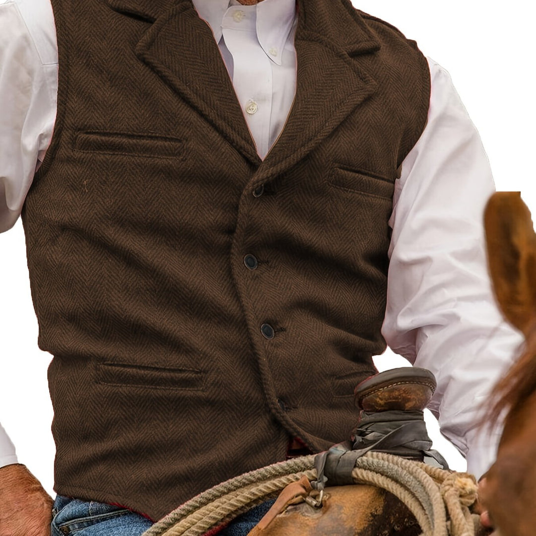 Barnaby | Heritage Herringbone Vest