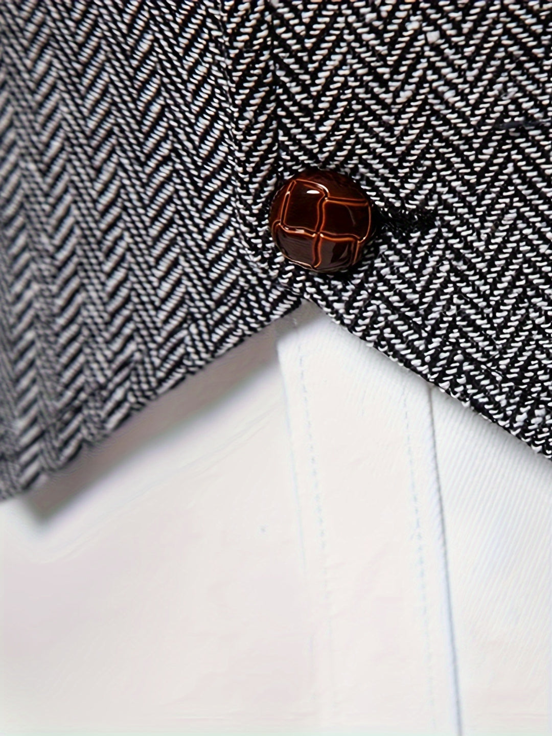 Edmund | Herringbone Single-Breasted Vest