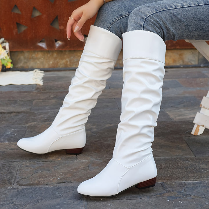 Evelyn | Slouch Knee-High Boots