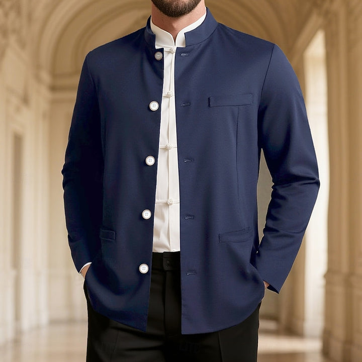 Edmund | Stand-Collar Button Jacket