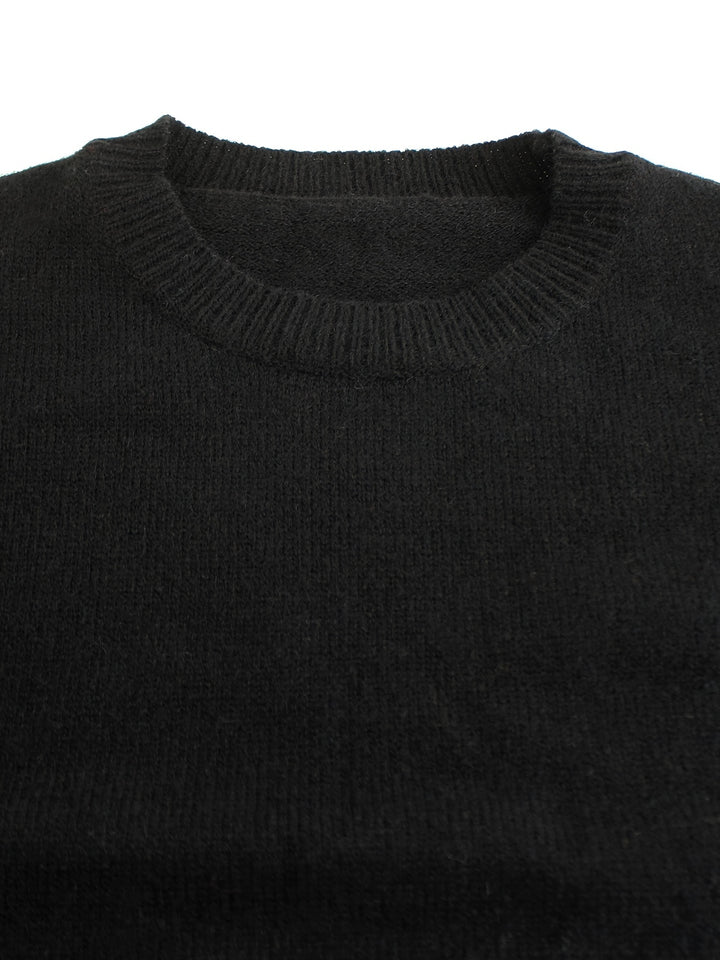 Eloise | Striped Ribbed Round Neck Sweater