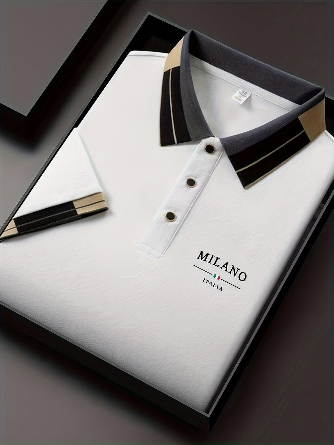 Alessio | Men's Contrast-Tipped Collar Polo