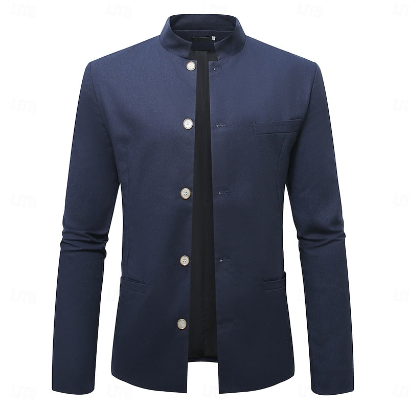 Edmund | Stand-Collar Button Jacket