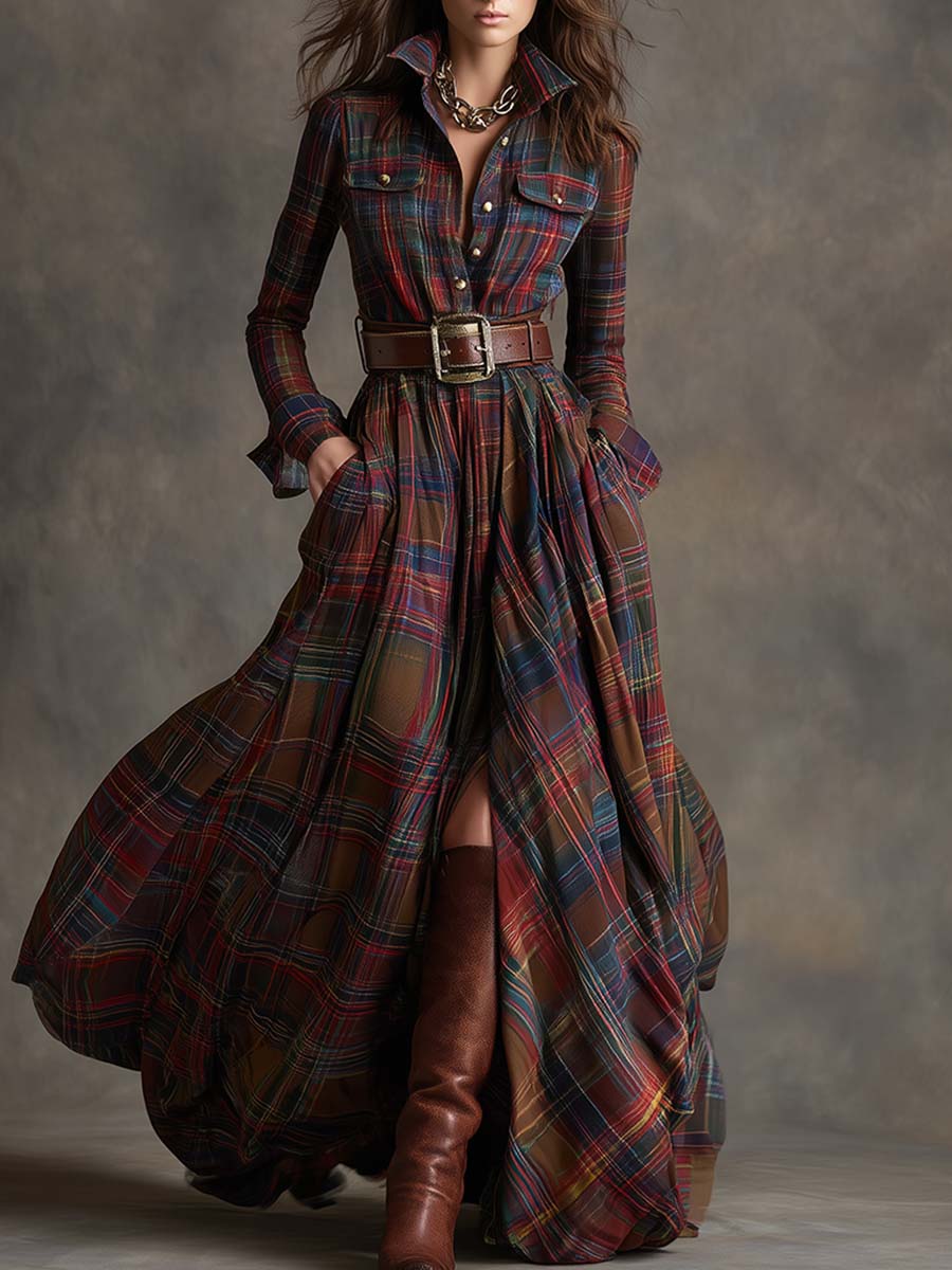 Adalyn | Timeless Belted Shirt Dress