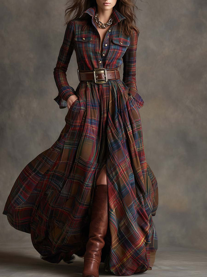Adalyn | Timeless Belted Shirt Dress