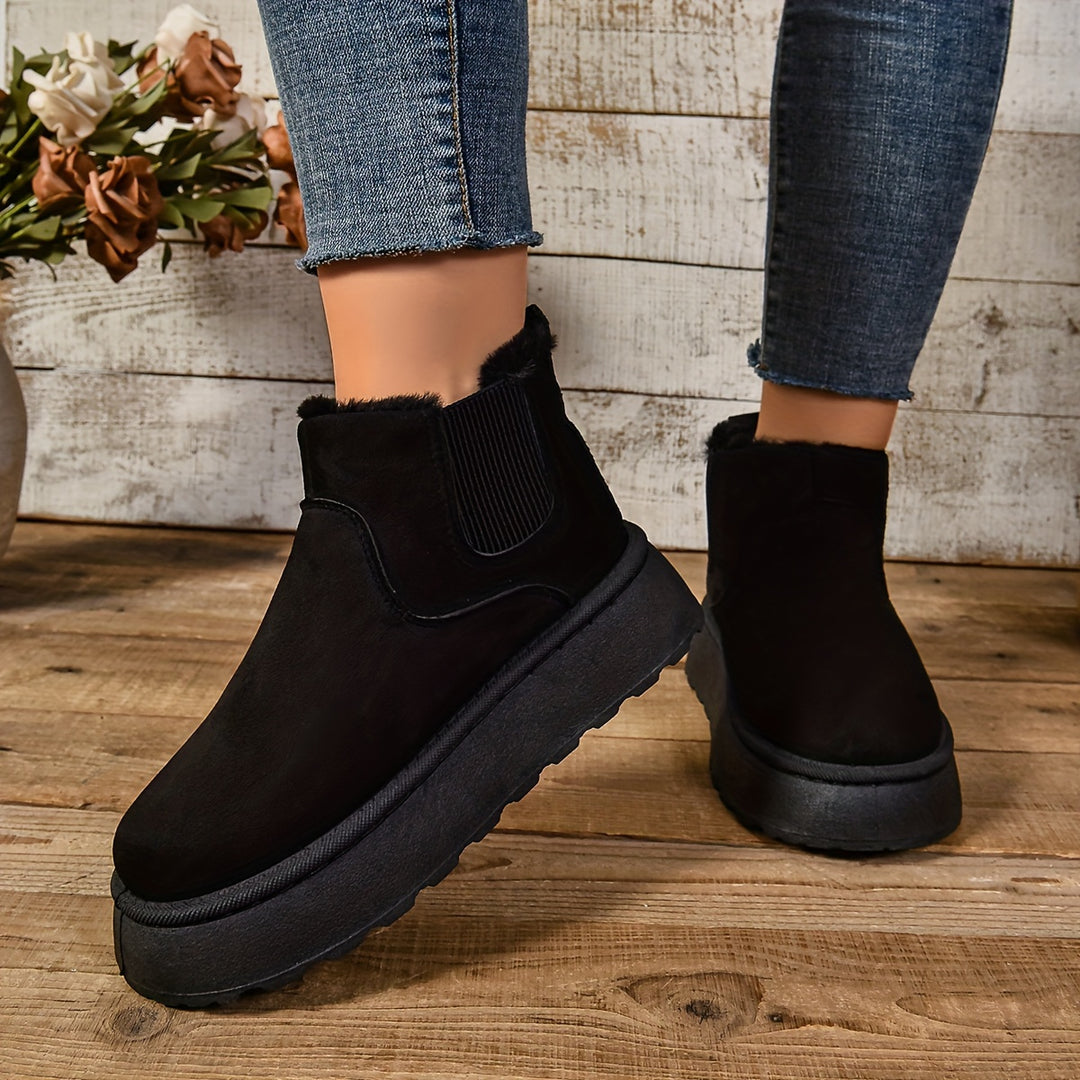 Priscilla | Cozy Platform Ankle Boots