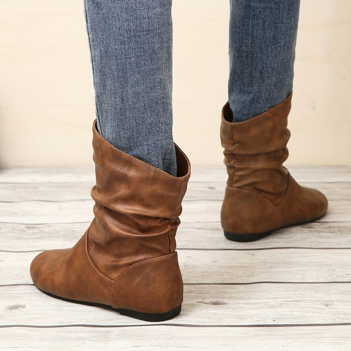Briony | Slouchy Slip-On Boots