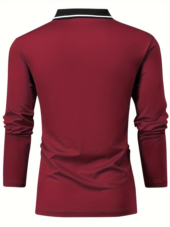 Harvey | Refined Long-Sleeve Polo Shirt