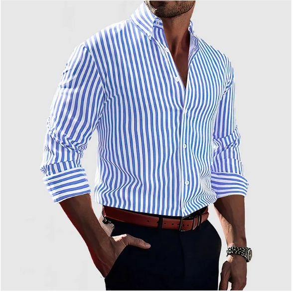 Emory | Classic Striped Button-Up Shirt