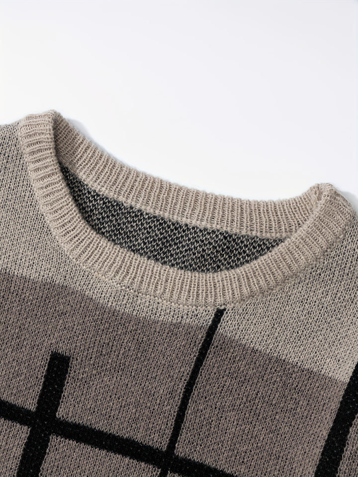 Bennett | Color Block Crewneck Sweater