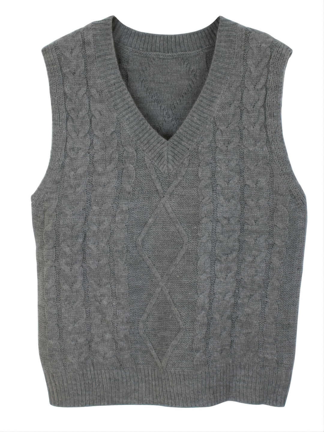 Cambria | Cable-Knit V-Neck Sweater Vest