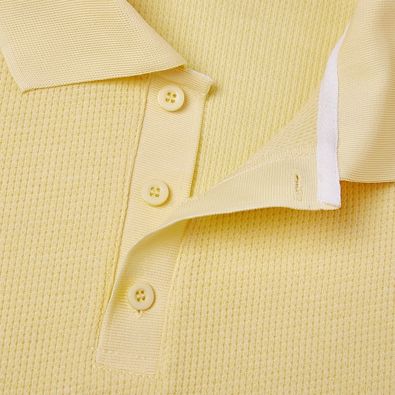 Theron | Textured Long-Sleeve Polo