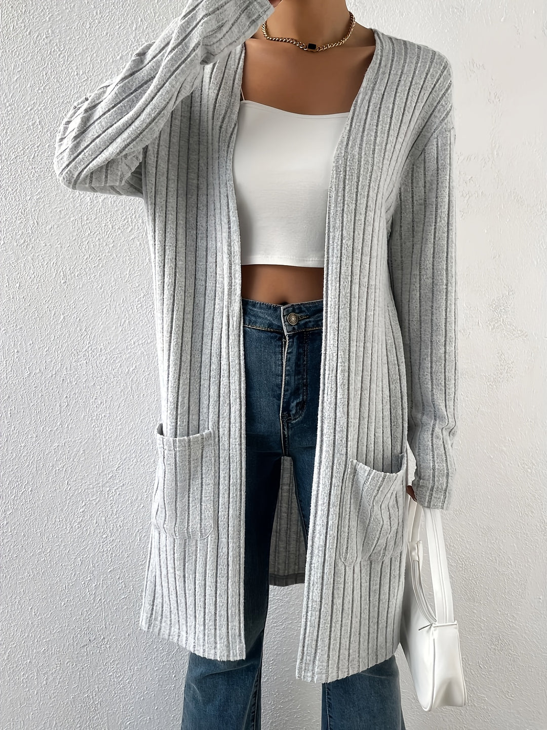 Sasha | Longline Open-Front Cardigan