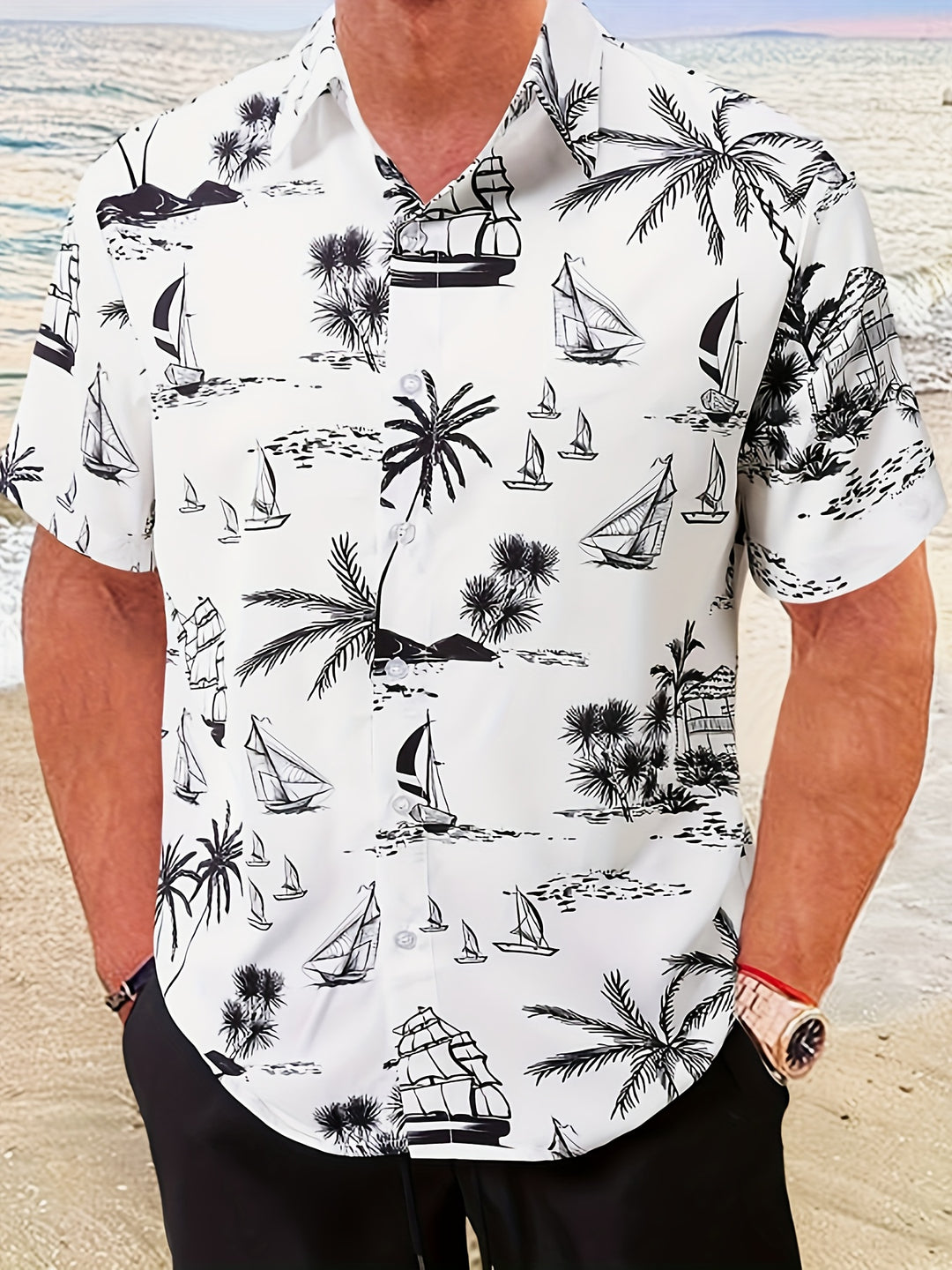 Grayson | Men's Hawaiian Print Short Sleeve Shirt