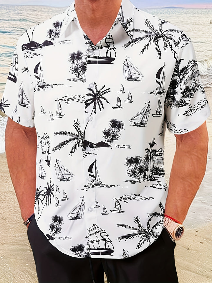 Grayson | Men's Hawaiian Print Short Sleeve Shirt