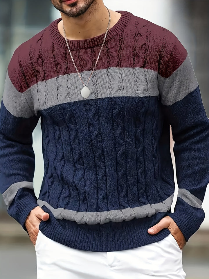 Everett | Textured Colorblock Sweater