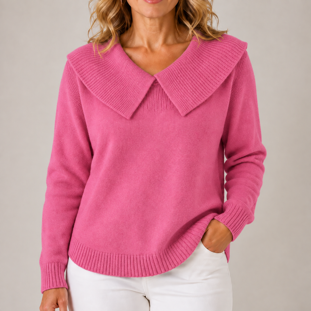 Thalia | Statement Collar Sweater