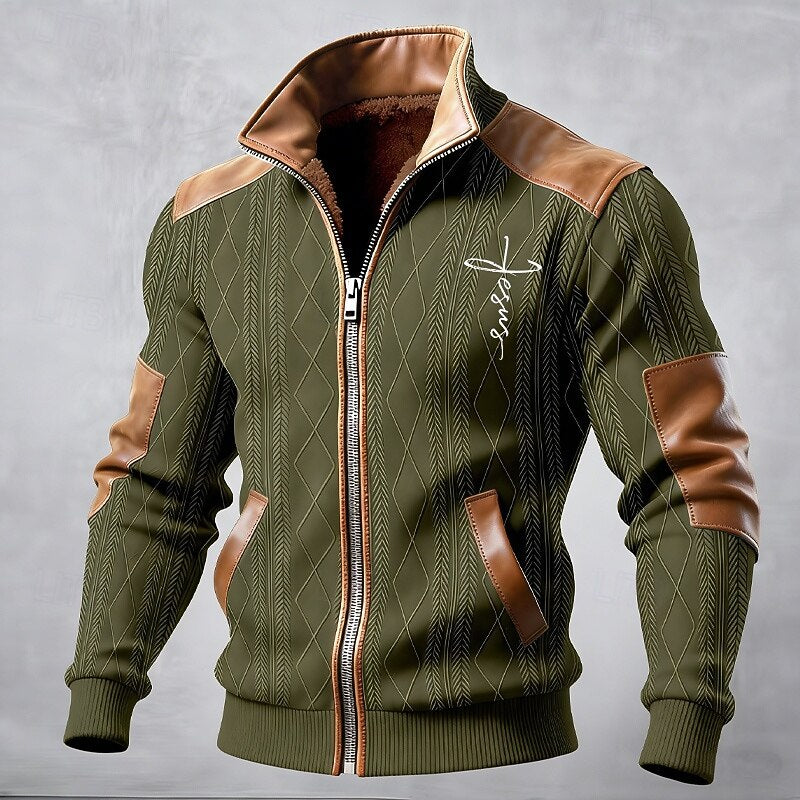 Donovan | Fleece-Lined Stand Collar Jacket