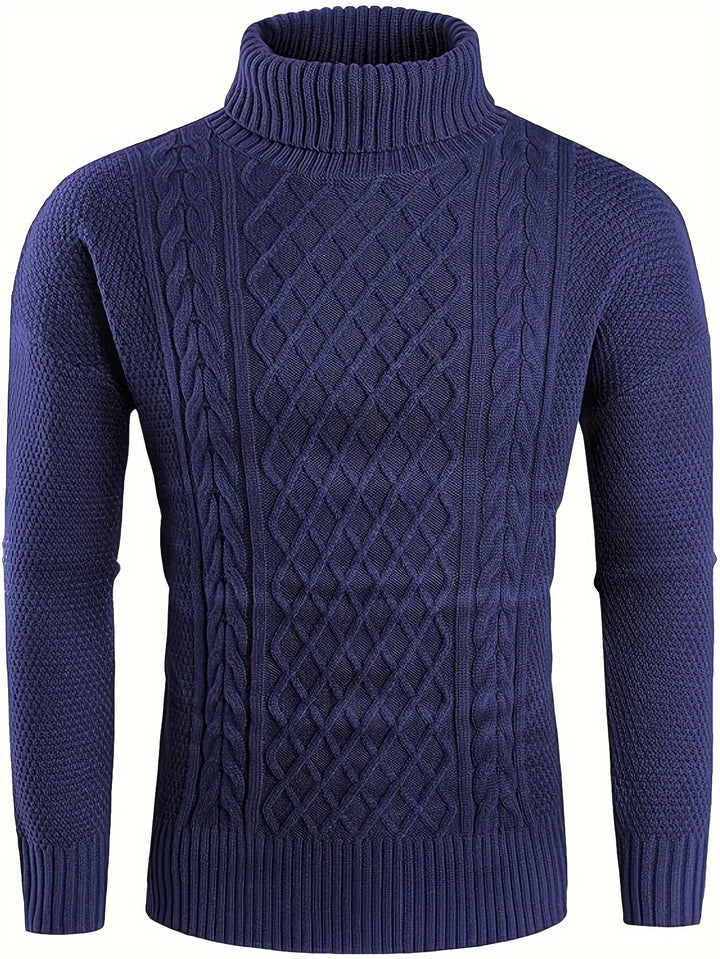 Garrett | Classic Cable-Knit Turtleneck Sweater