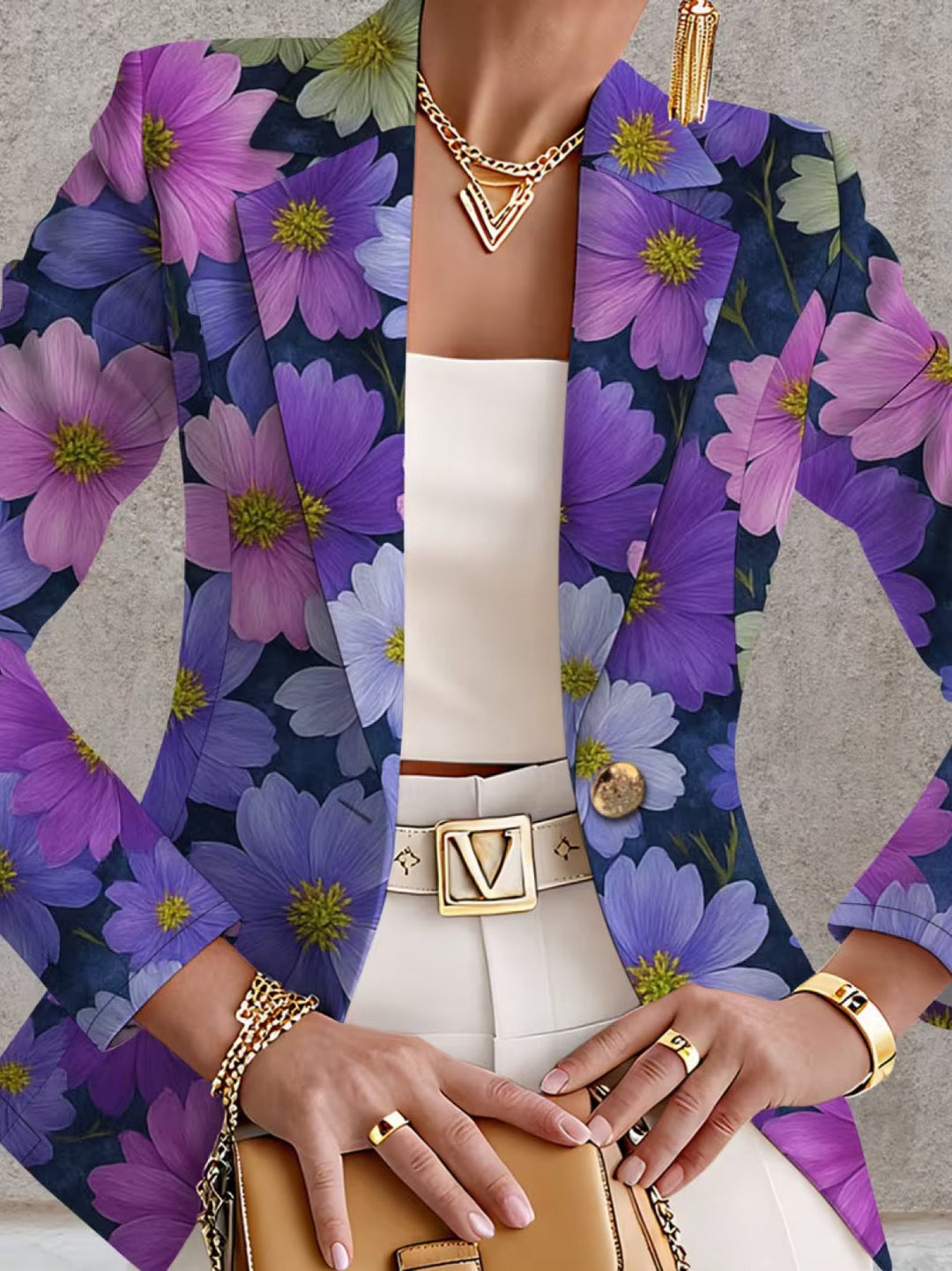 Lucille | Floral Tailored Blazer