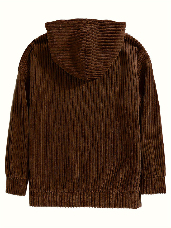 Callan | Relaxed Ribbed Hoodie