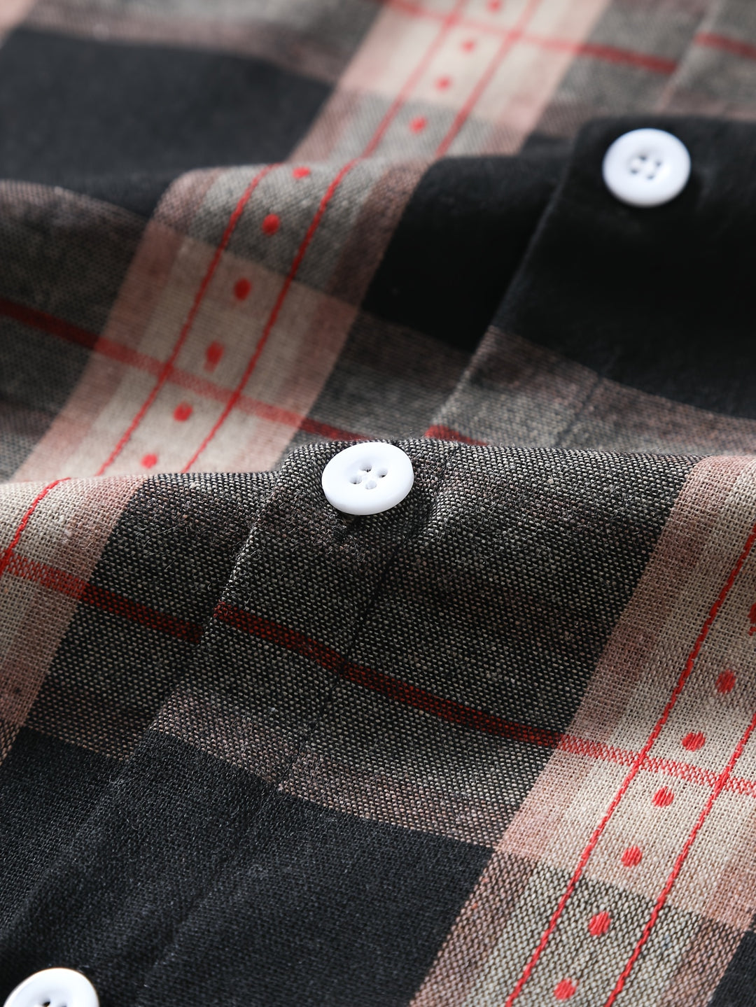 Rhys | Men's Plaid Turn-Collar Short Sleeve Polo