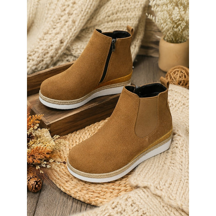 Felicity | Comfort Wedge Chelsea Ankle Boots