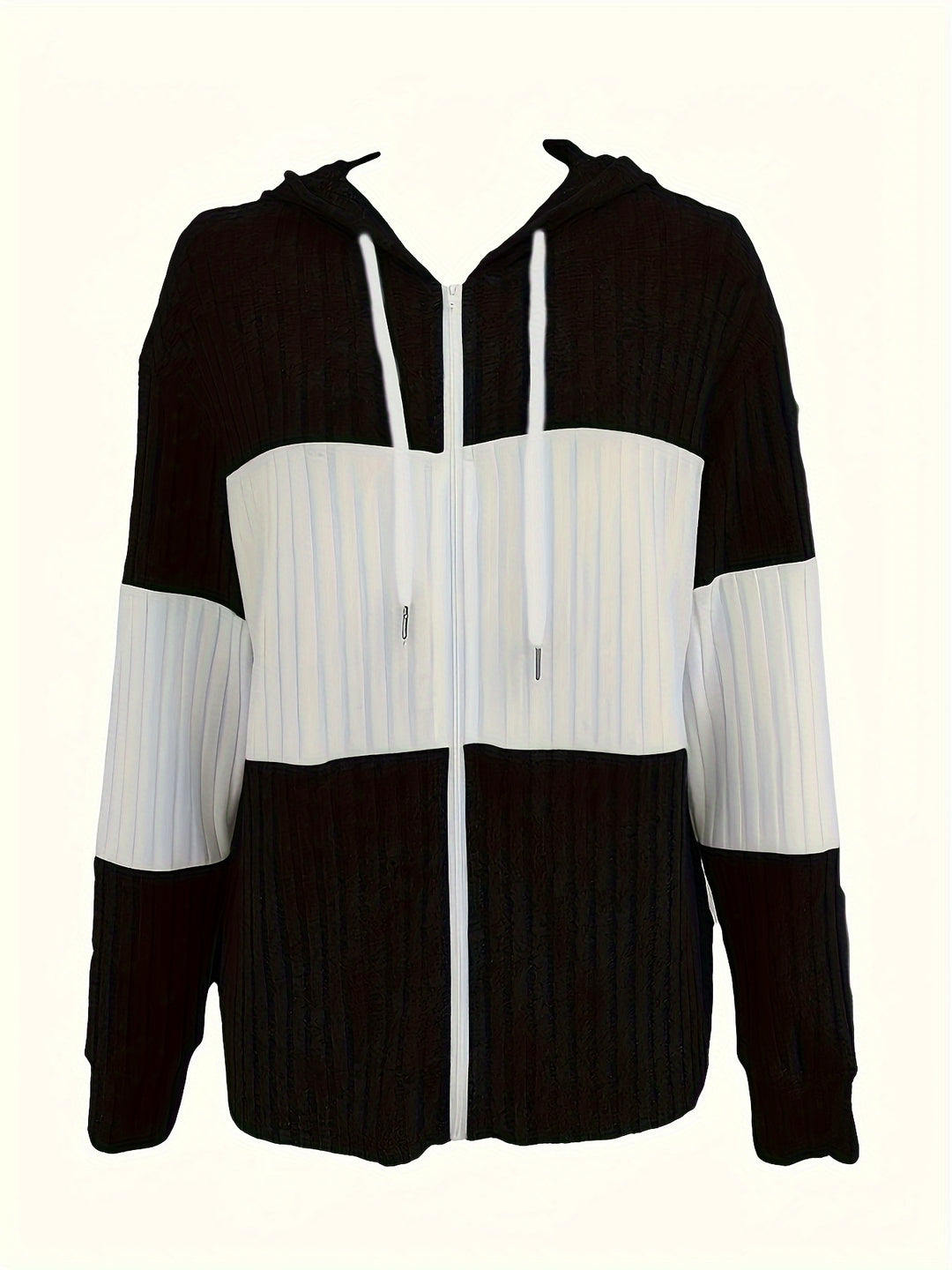 Tallulah | Ribbed Zip-Up Hoodie