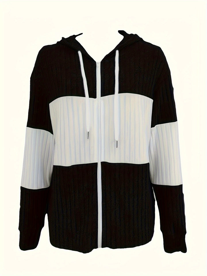 Tallulah | Ribbed Zip-Up Hoodie