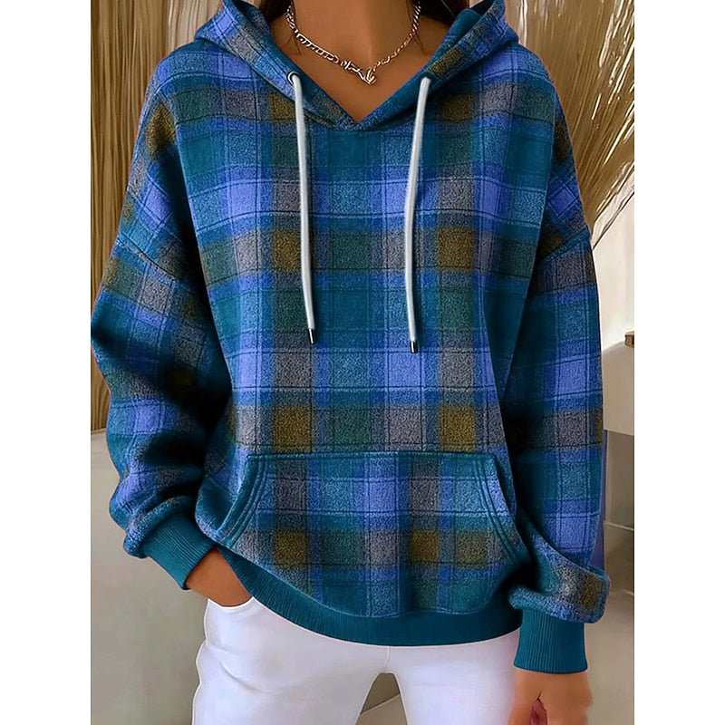 Marlene | Cozy Checked Hoodie