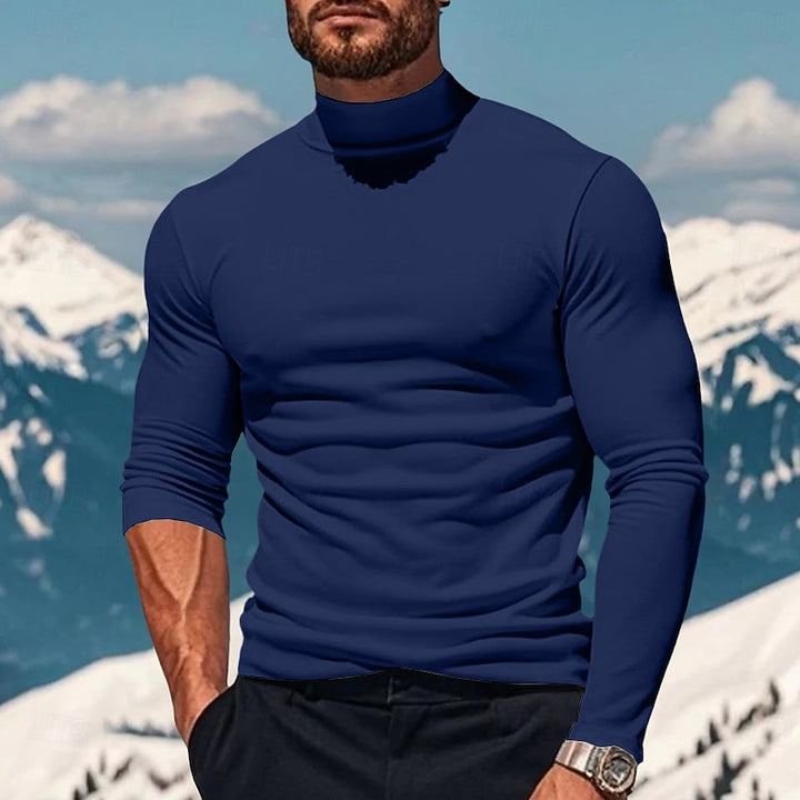 Garrett | Refined Mock Turtleneck Top
