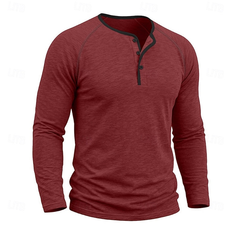 Weston | Classic Long-Sleeve Henley Shirt