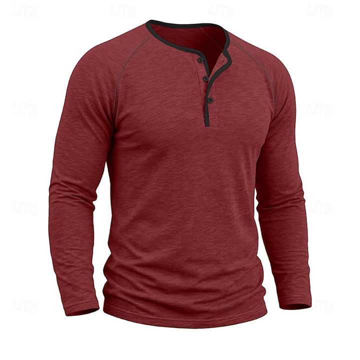 Weston | Classic Long-Sleeve Henley Shirt