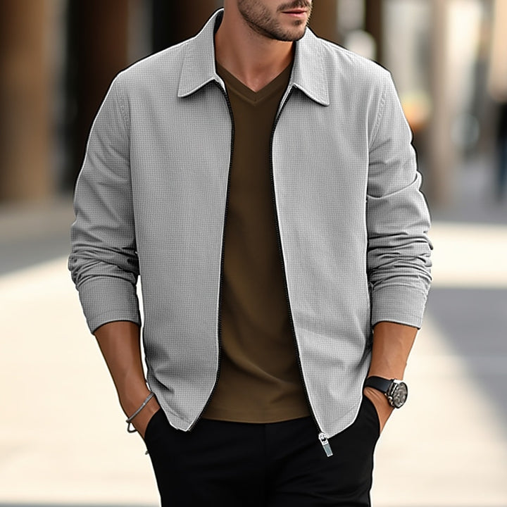 Ronan | Textured Lapel Overshirt