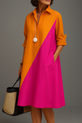 Paige | Colorblock Midi Dress