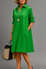 Lauren | Timeless Collared Shirt Dress