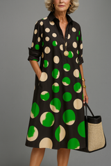 Clarissa | Playful Polka Dot Midi Dress