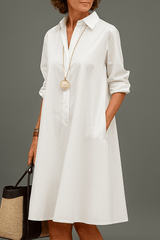 Blanche | Refined Collared Shirt Dress