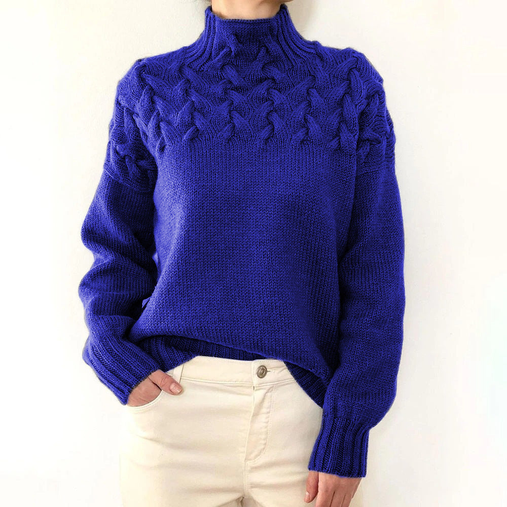 Rosaleen | Cable-Detail Turtleneck Sweater