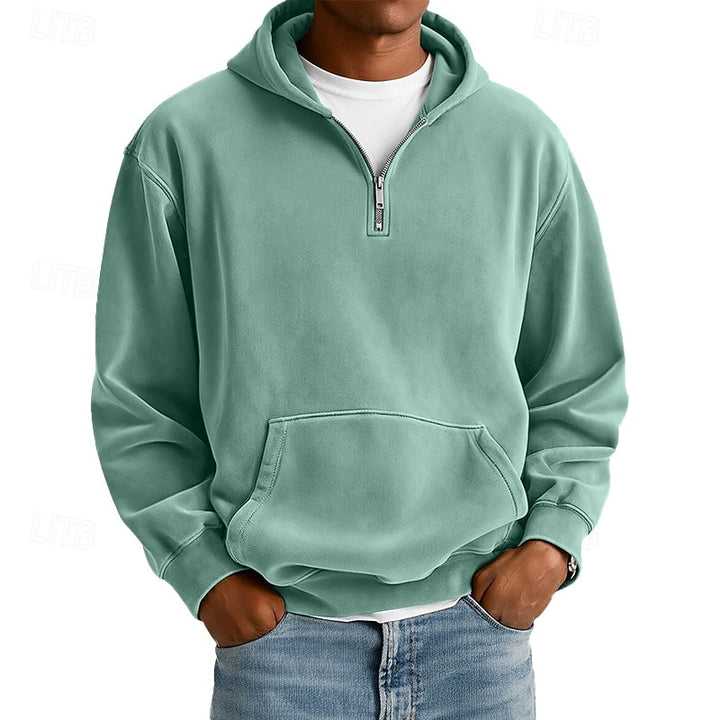 Byron | Relaxed Quarter-Zip Hoodie