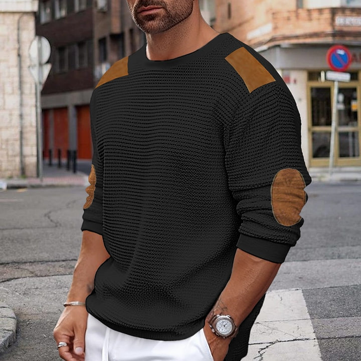 Sebastian | Textured Crew Neck Sweater