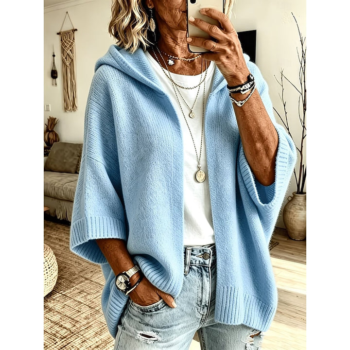 Marguerite | Hooded Open-Front Cardigan