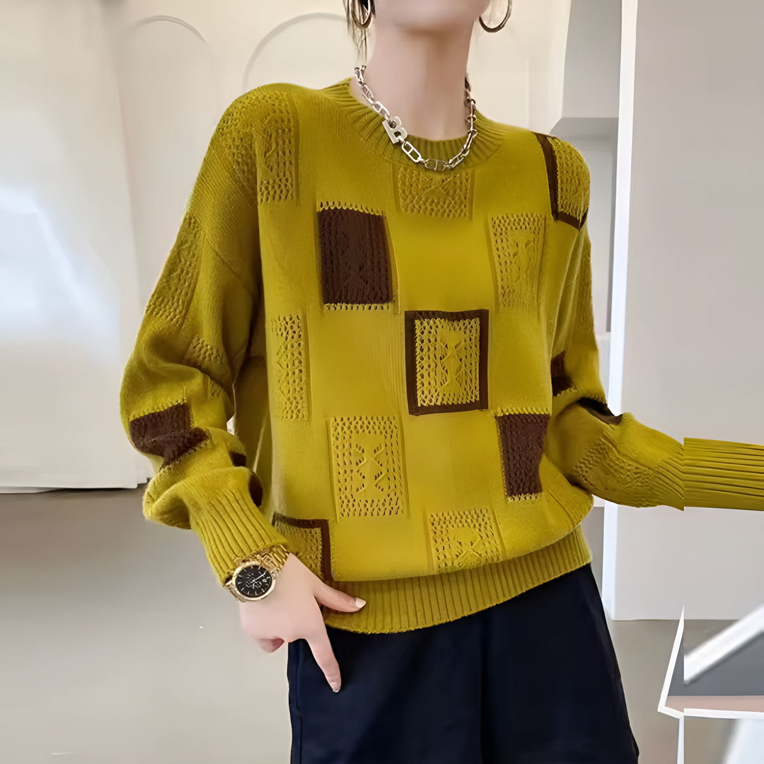 Brigitte | Timeless Patchwork Sweater