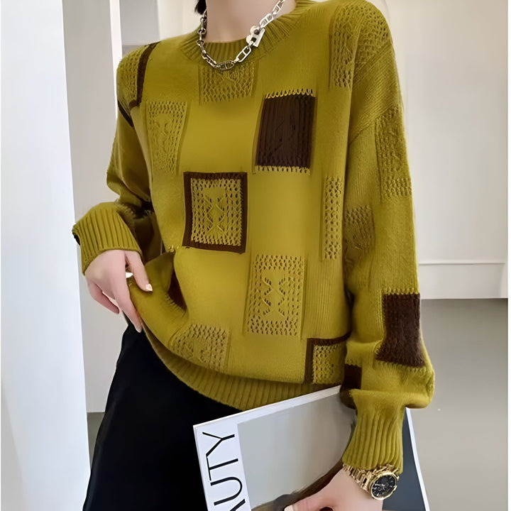 Brigitte | Timeless Patchwork Sweater