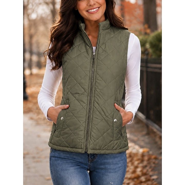 Carmen | Quilted Stand-Collar Vest