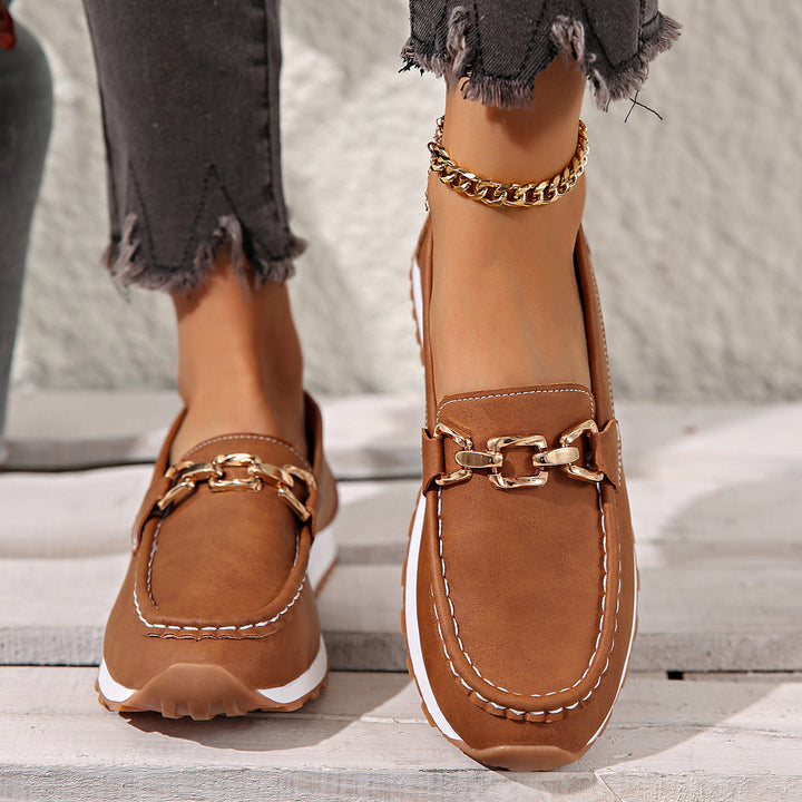 Charlotte | Chain-Detail Comfort Loafers