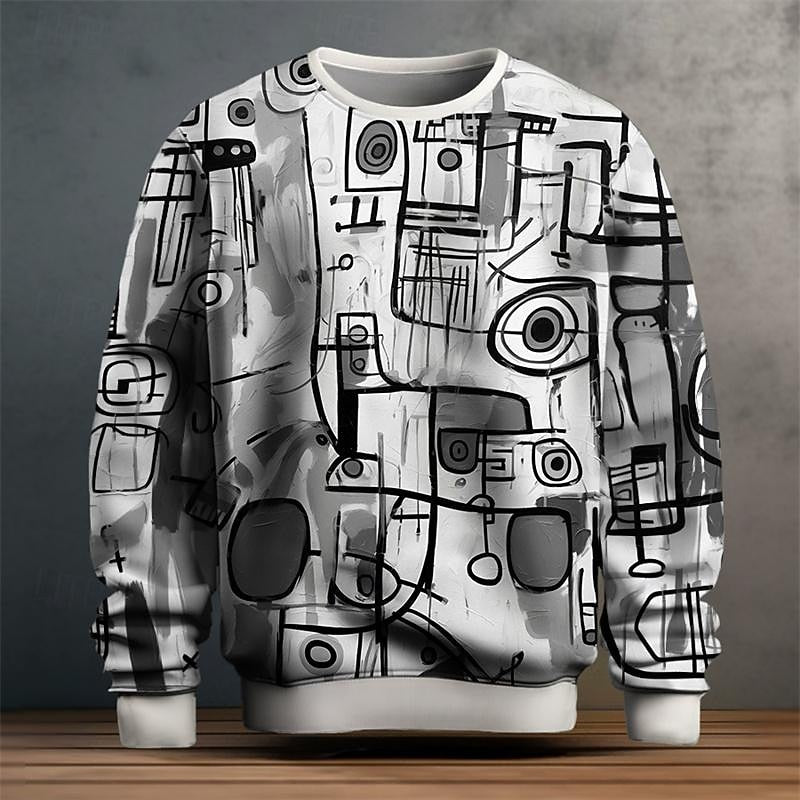 Julian | Artful Crew Neck Sweatshirt